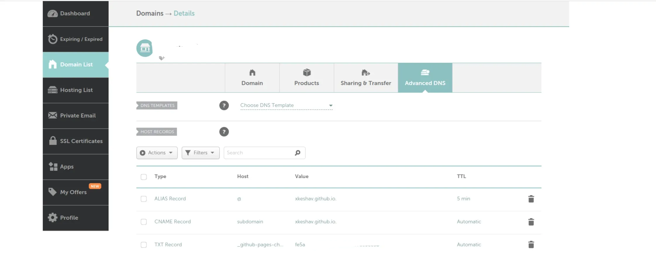 dns-filled-form