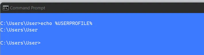 user profile command