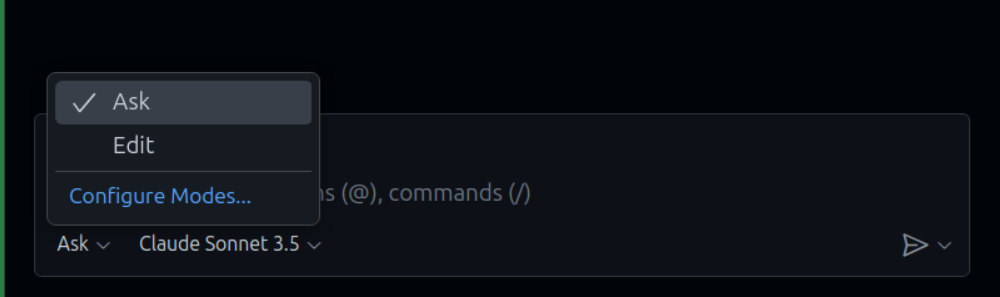 Agent mode disabled